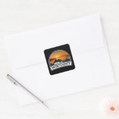 Monterrey Mexico Sunset Cityscape Vierkante Sticker (Envelop)
