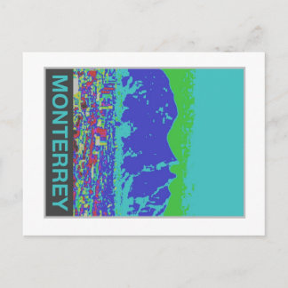 Monterrey, MX, Travel poster, Briefkaart- stijl Briefkaart