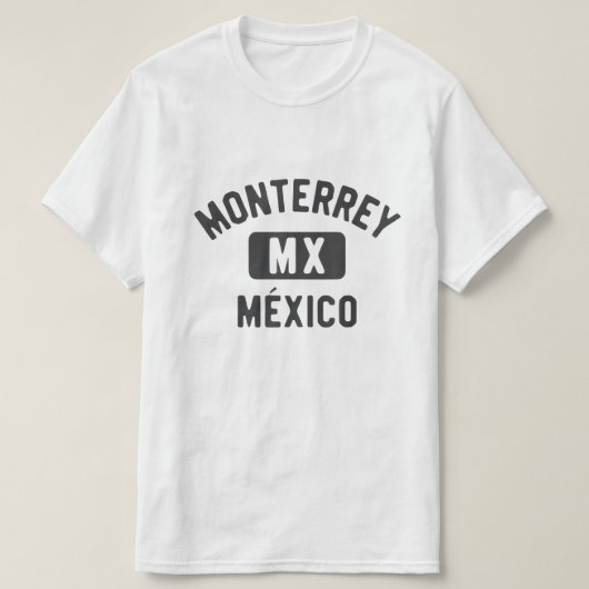 Monterrey MX wit T-shirt (Design voorkant)
