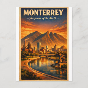Monterrey stad, Mexico reis 2026 Briefkaart
