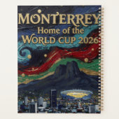 Monterrey Voetbal Kunst 2026 Stadion Stad Ontwerp Planner (Achterkant)