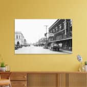 Montesano, WA Main Street Town Uitzicht Foto Canvas Afdruk (Insitu (Woonkamer))
