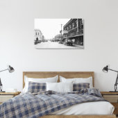 Montesano, WA Main Street Town Uitzicht Foto Canvas Afdruk (Insitu (Slaapkamer))