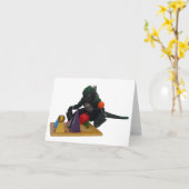 Montessaurus & Grammar Solids Note Kaart (Gele Bloem)