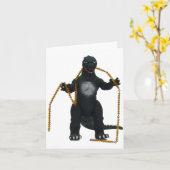 Montessaurus & Hundred Chain Note Card Kaart (Gele Bloem)