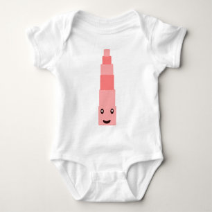 Montessori baby Roze toren Romper