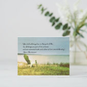 Montessori Beach Scene Quote Briefkaart (Staand voorkant)