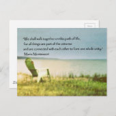 Montessori Beach Scene Quote Briefkaart (Voorkant / Achterkant)