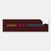 Montessori-bumpersticker Bumpersticker (Voorkant)