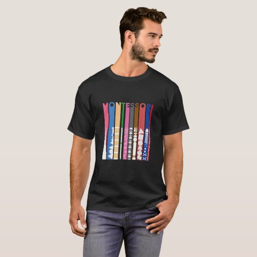 Montessori Colors T-shirt (Voorkant volledig)