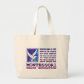 Montessori Dove Grote Tote Bag (Voorkant)