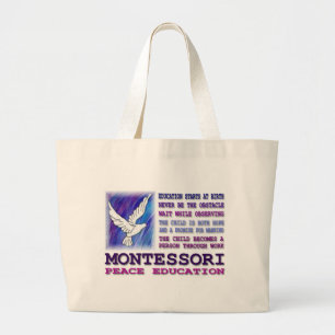 Montessori Dove Grote Tote Bag