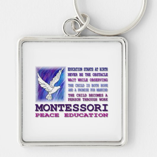 Montessori Dove Sleutelhanger (Voorkant)