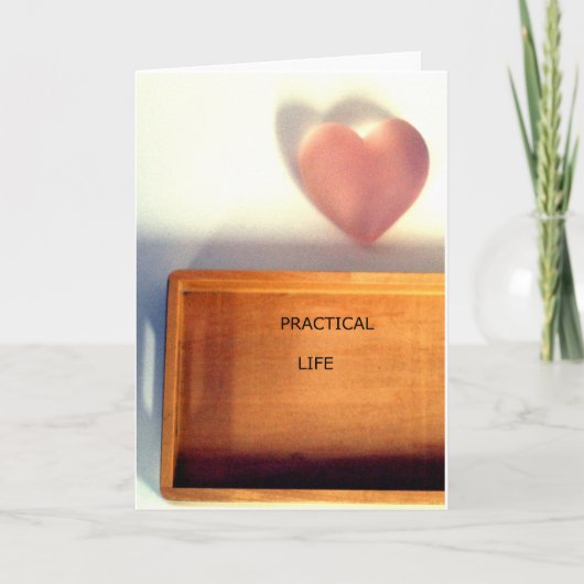 Montessori geïnspireerd wenskaart kaart (Voorkant)