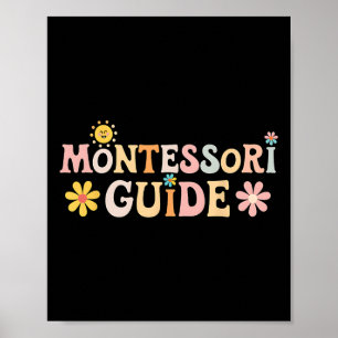 Montessori-gids terug naar school eerste schooldag poster