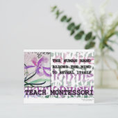 Montessori Iris Briefkaart (Staand voorkant)