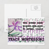 Montessori Iris Briefkaart (Voorkant / Achterkant)
