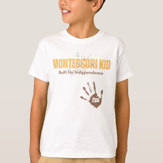 Montessori Kind T-shirt (Voorkant)