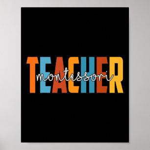 Montessori leraar Autumn Love Herfst Thankful Appe Poster