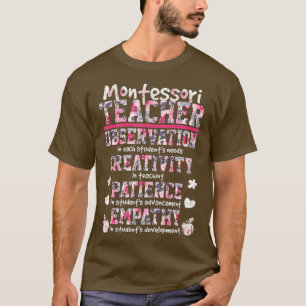 Montessori-lerarenobservatie Creativiteit patiënt T-shirt