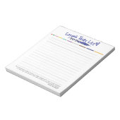 Montessori om lijst te doen notitieblok (Linkerzijde)