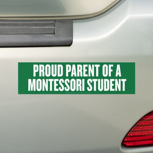 Montessori Parent Bumpersticker (Op auto)