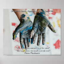 Montessori Sensorial Hands Quote Keepomwille