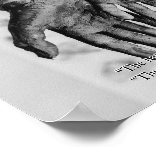 Montessori Sensorial Hands Quote Keepomwille Poster (Hoek)