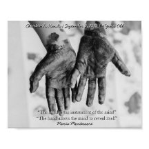 Montessori Sensorial Hands Quote Keepomwille