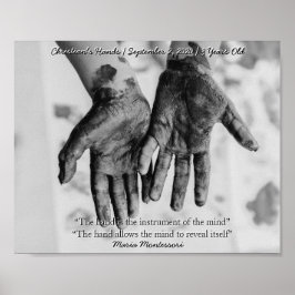 Montessori Sensorial Hands Quote Keepomwille Poster