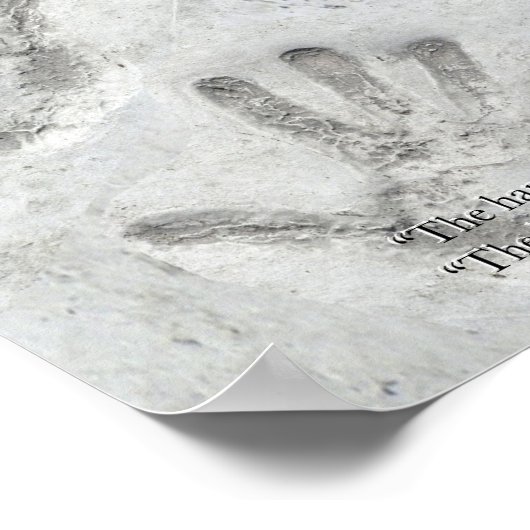 Montessori Sensorial Hands Quote Keepomwille Poster (Hoek)