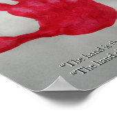 Montessori Sensorial Paint Hand Quote Keepomwille Poster (Hoek)