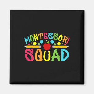 Montessori Squad Montessori-leraar terug naar scho Magneet