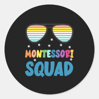 Montessori Squad Ronde Sticker