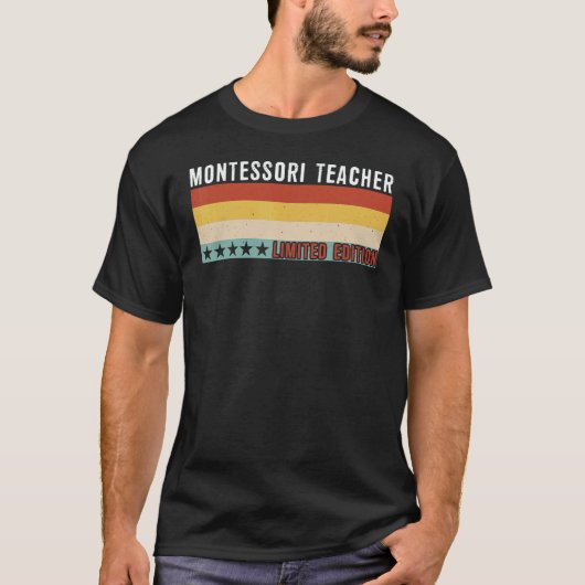 Montessori Teacher Job Title Profession Worker App T-shirt (Voorkant)