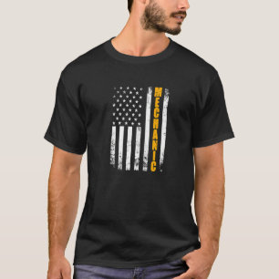 Monteur Amerikaanse Vlag Amerika Patriotistisch Tr T-shirt