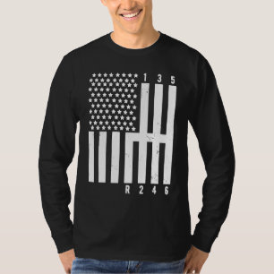 Monteur Amerikaanse vlag Tuner Auto reparatie gere T-shirt