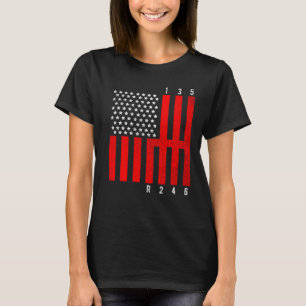 Monteur Amerikaanse vlag Tuning Auto Liefhebber Re T-shirt