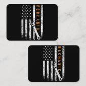 Monteur Amerikaanse Vlag Visitekaartje (Voorkant / Achterkant)