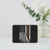 Monteur Amerikaanse Vlag Visitekaartje (Staand voorkant)