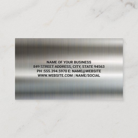 monteur | Auto Reparatie Auto | moersleutels | Met Visitekaartje (Achterkant)