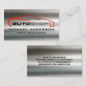 monteur | Auto Reparatie Auto | moersleutels | Met Visitekaartje (Voorkant / Achterkant)