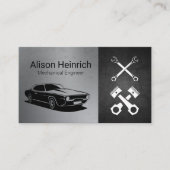 Monteur | Auto Shop | Zuigers Sleutels Visitekaartje (Voorkant)