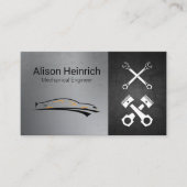 monteur | Automatisch winkelen | zuigermoersleutel Visitekaartje (Voorkant)