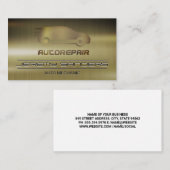 monteur | | Automatische Logo | donkermetallic Visitekaartje (Voorkant / Achterkant)