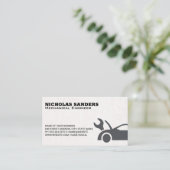 monteur | autoservice visitekaartje (Staand voorkant)