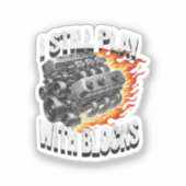  monteur Garage Car Engine Ik speel nog steeds Wi Sticker (Voorkant)