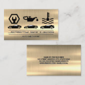 Monteur | Gouden medaille | Auto Visitekaartje (Voorkant / Achterkant)