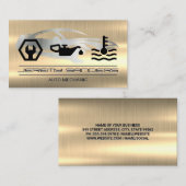 monteur | goudmetaal | Automatische pictogrammen Visitekaartje (Voorkant / Achterkant)