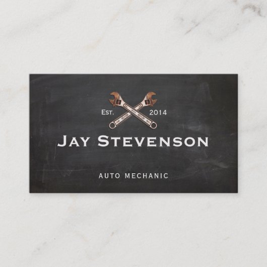 Monteur / Handyman Wrench Visitekaartje (Voorkant)